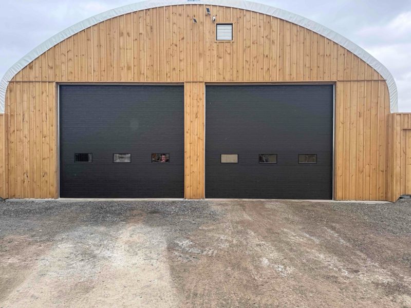 Overhead Doors installed by Canuck Door Systems for Edgar Howden and Sons Ltd in Milton