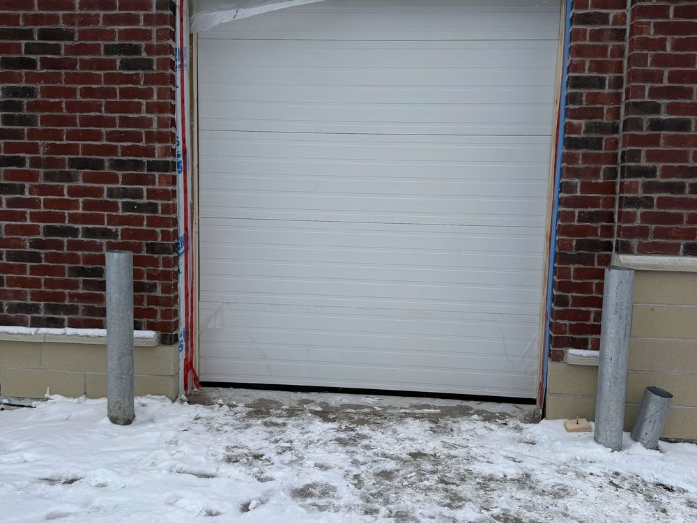 Overhead Doors installed by Canuck Door Systems for Newlink Construction in Milton