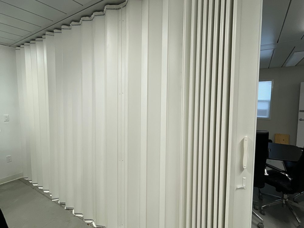 Folding Partitions installed by Canuck Door Systems for Ontario Transit Group in Toronto