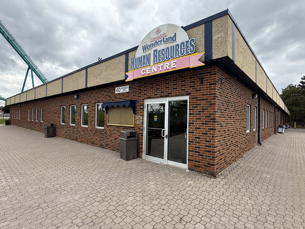 Commercial Glass & Aluminum Doors installed by Canuck Door Systems for Canada's Wonderland in Vaughan