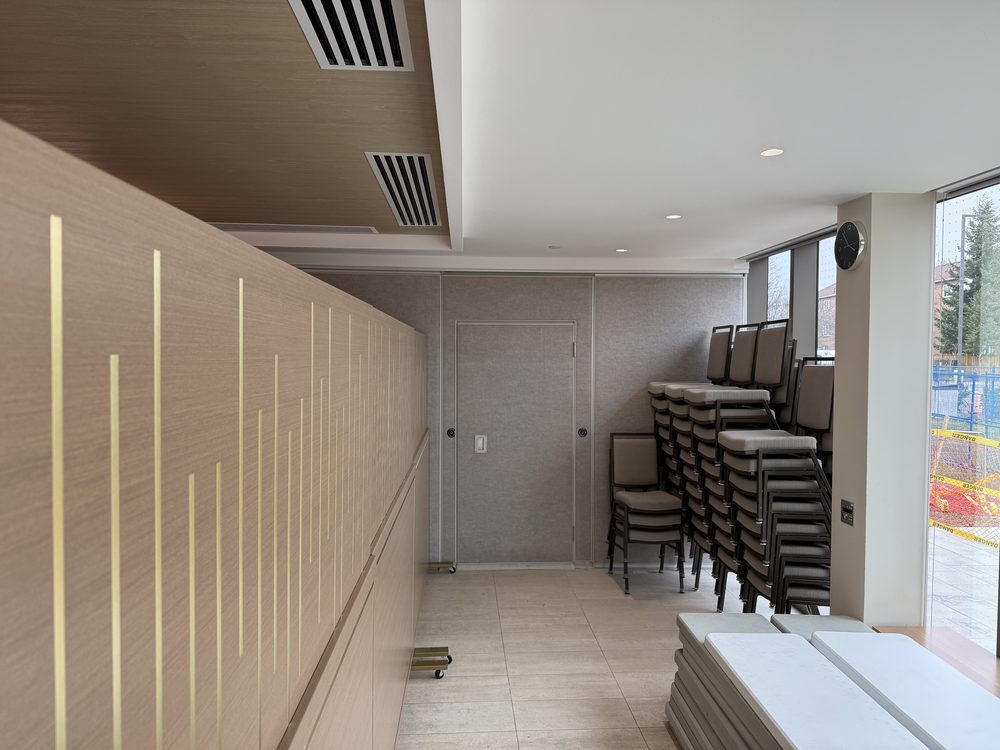 Operable Walls installed by Canuck Door Systems for Eitz Chaim & Kollel School in Vaughan
