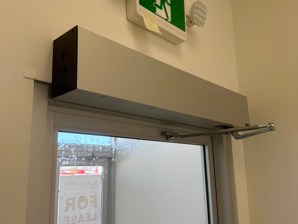 Barrier-free door operator installed by Canuck Door Systems