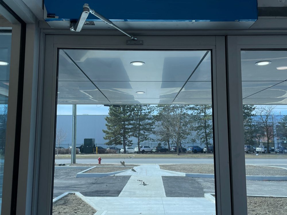 Barrier-free door operator installed by Canuck Door Systems