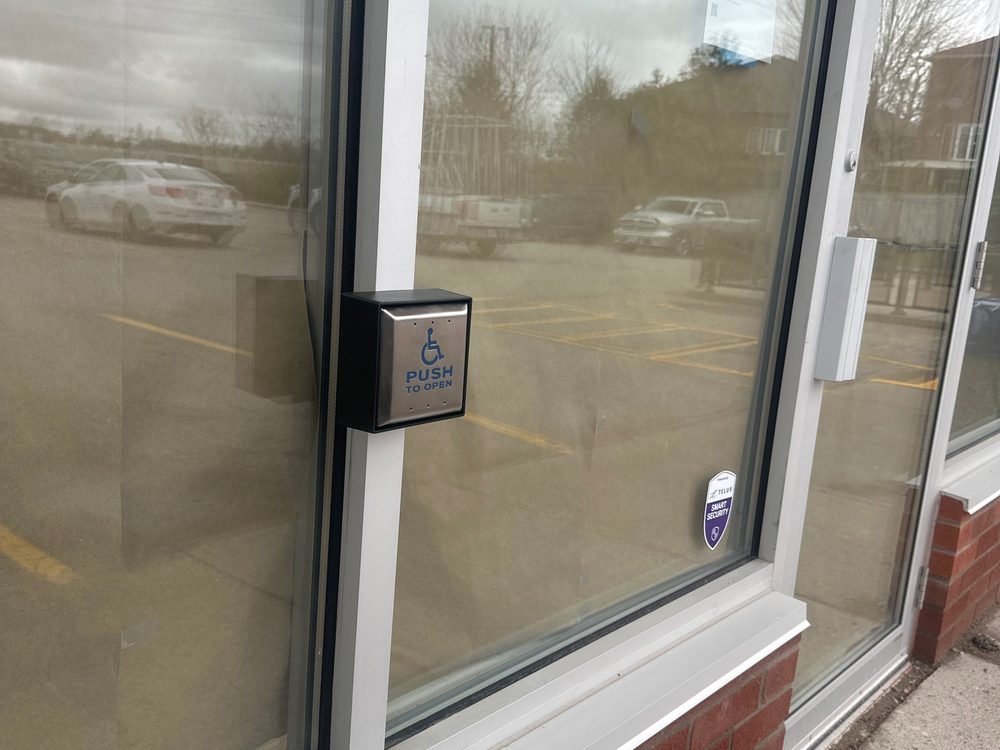 Barrier-free door operator installed by Canuck Door Systems