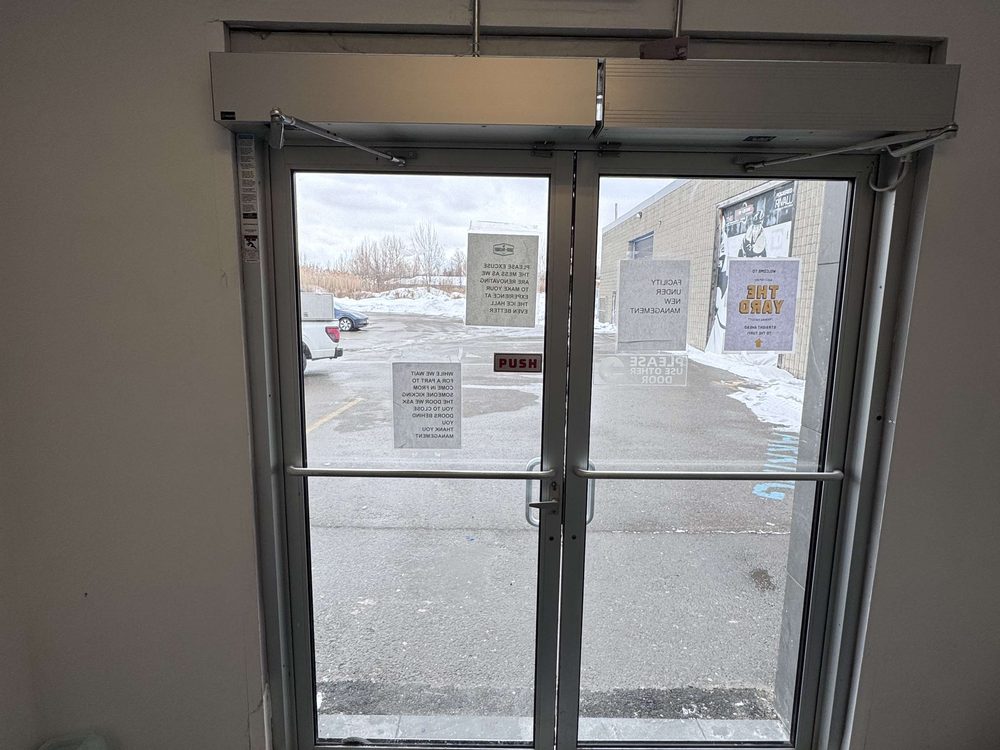Barrier-free door operator installed by Canuck Door Systems