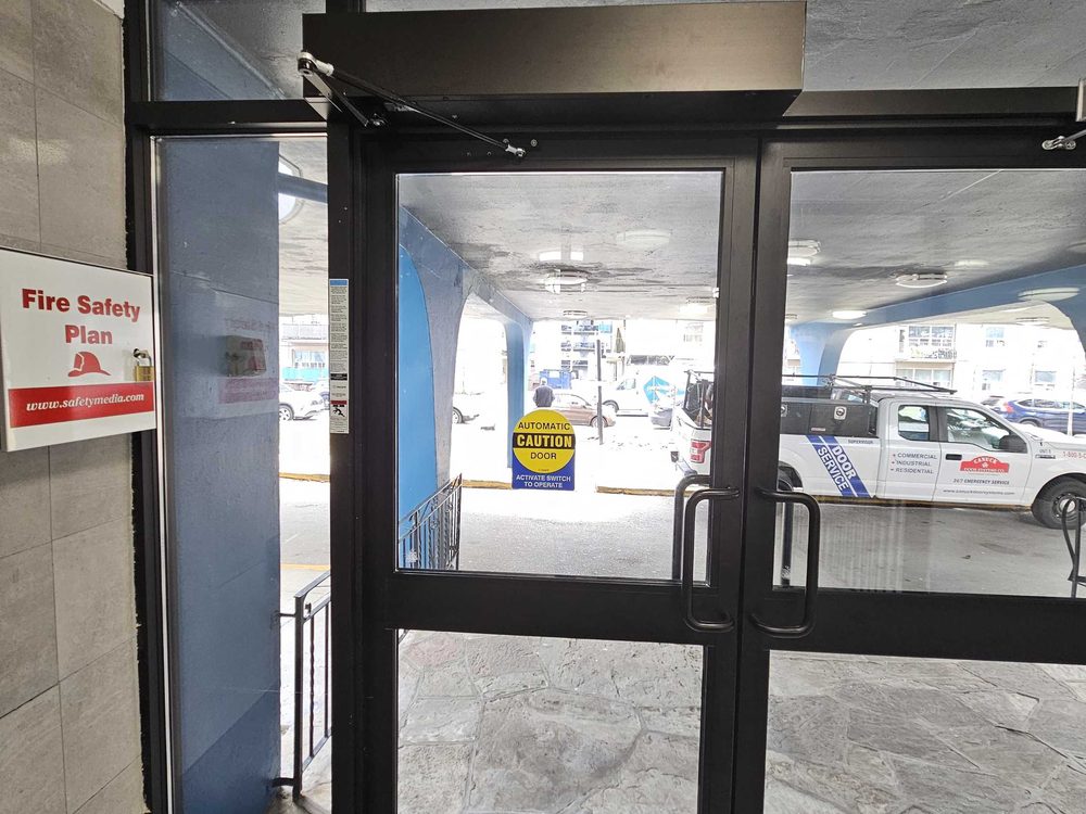 Barrier-free door operator installed by Canuck Door Systems