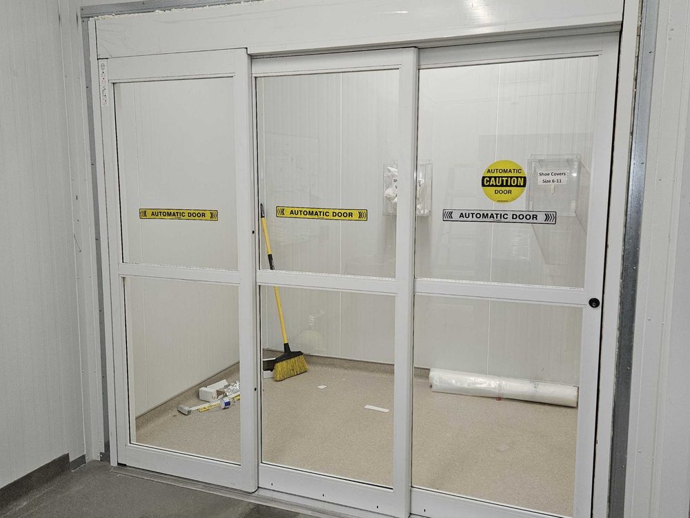 Automatic sliding door installed by Canuck Door Systems
