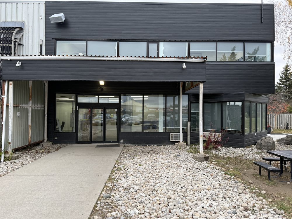 Automatic sliding door installed by Canuck Door Systems for Canadian Millwork in Orangeville
