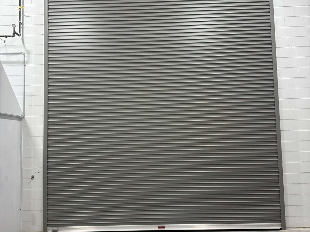 Rolling steel door installed by Canuck Door Systems