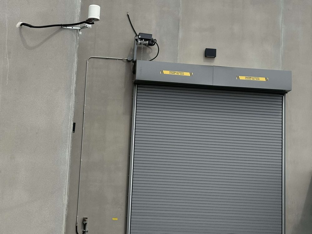 Rolling steel door installed by Canuck Door Systems