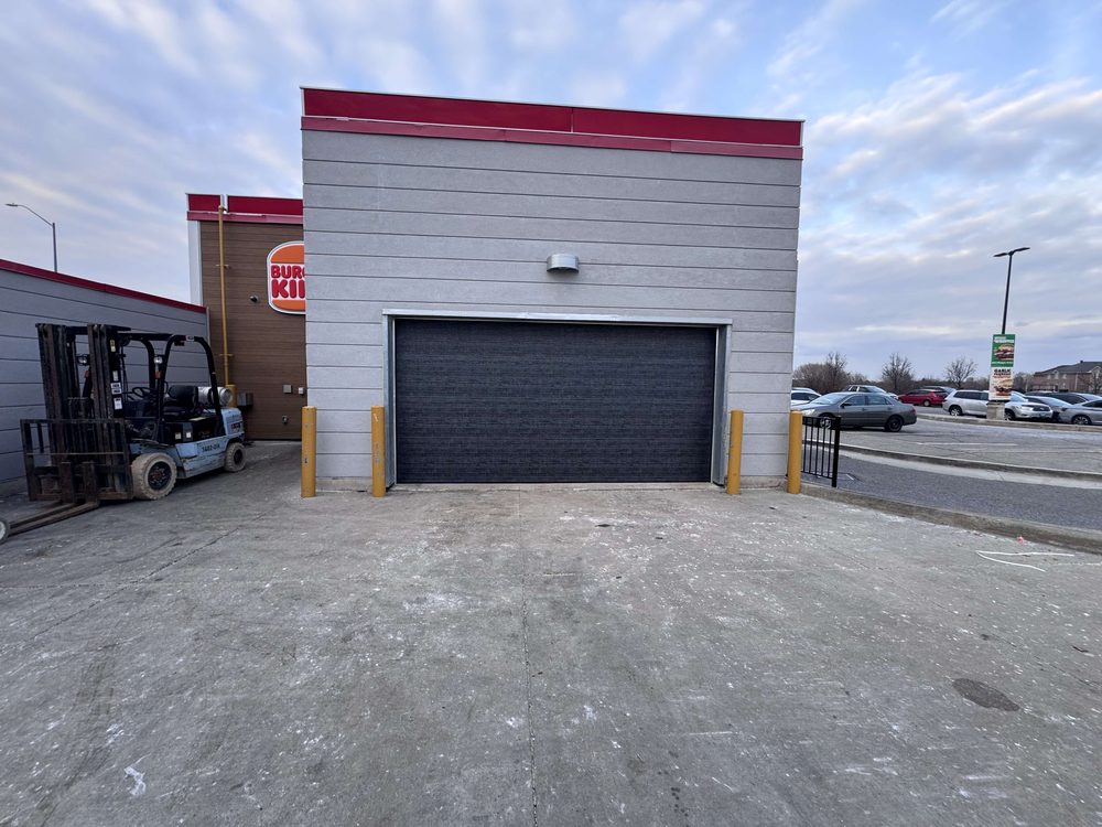 Rolling steel door installed by Canuck Door Systems