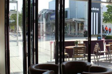 Manual Glass Aluminum Bi Folding Doors