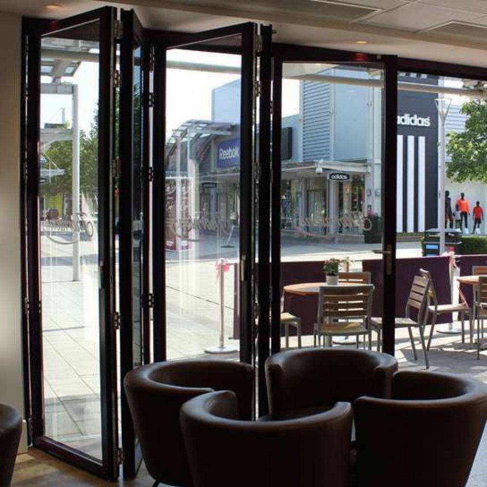 Glass Aluminum Manual Bi Folding Doors Canuck Door Systems
