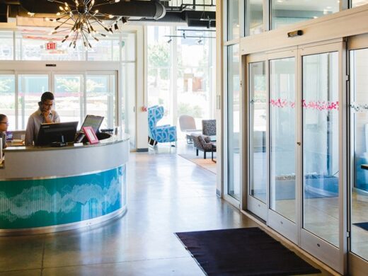 Automatic Glass Aluminum Sliding Doors