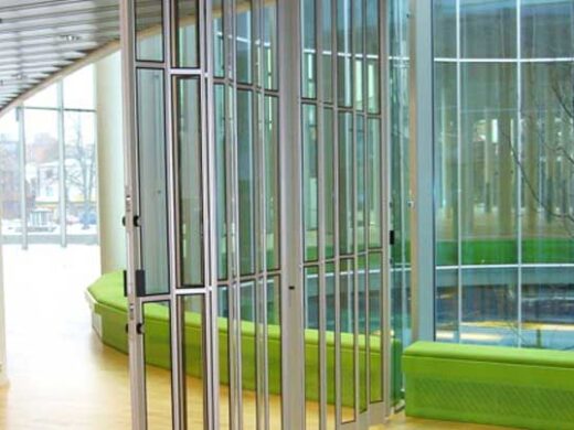 Glass Aluminum Folding Security Grilles